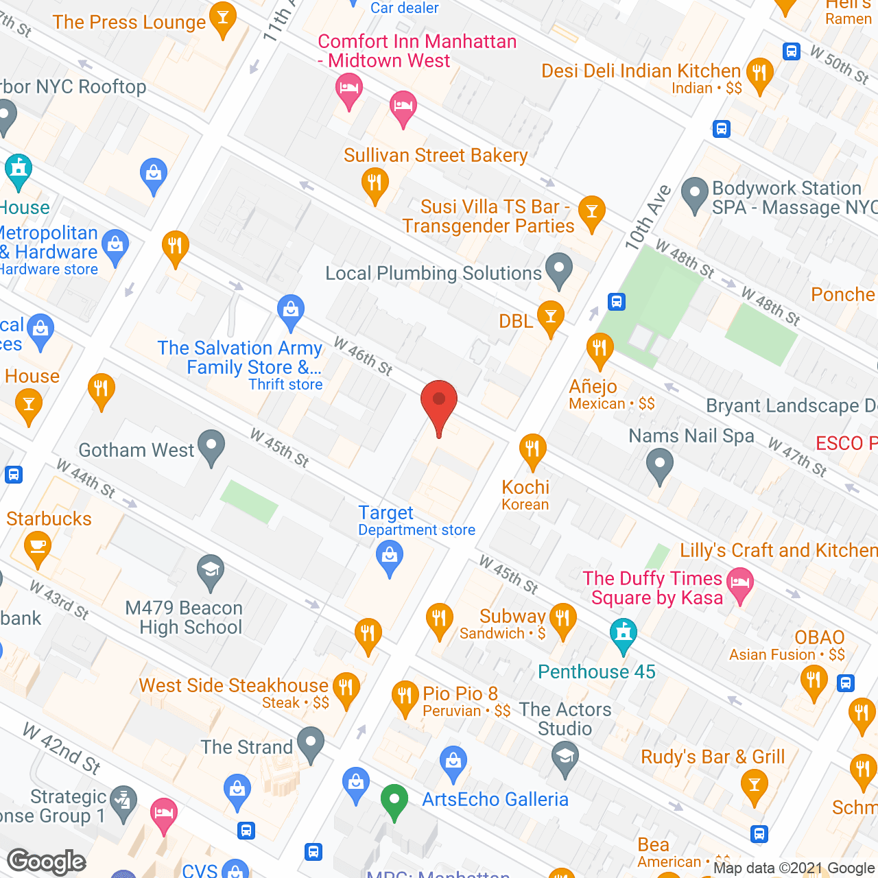 VillageCare at 46 & Ten in google map